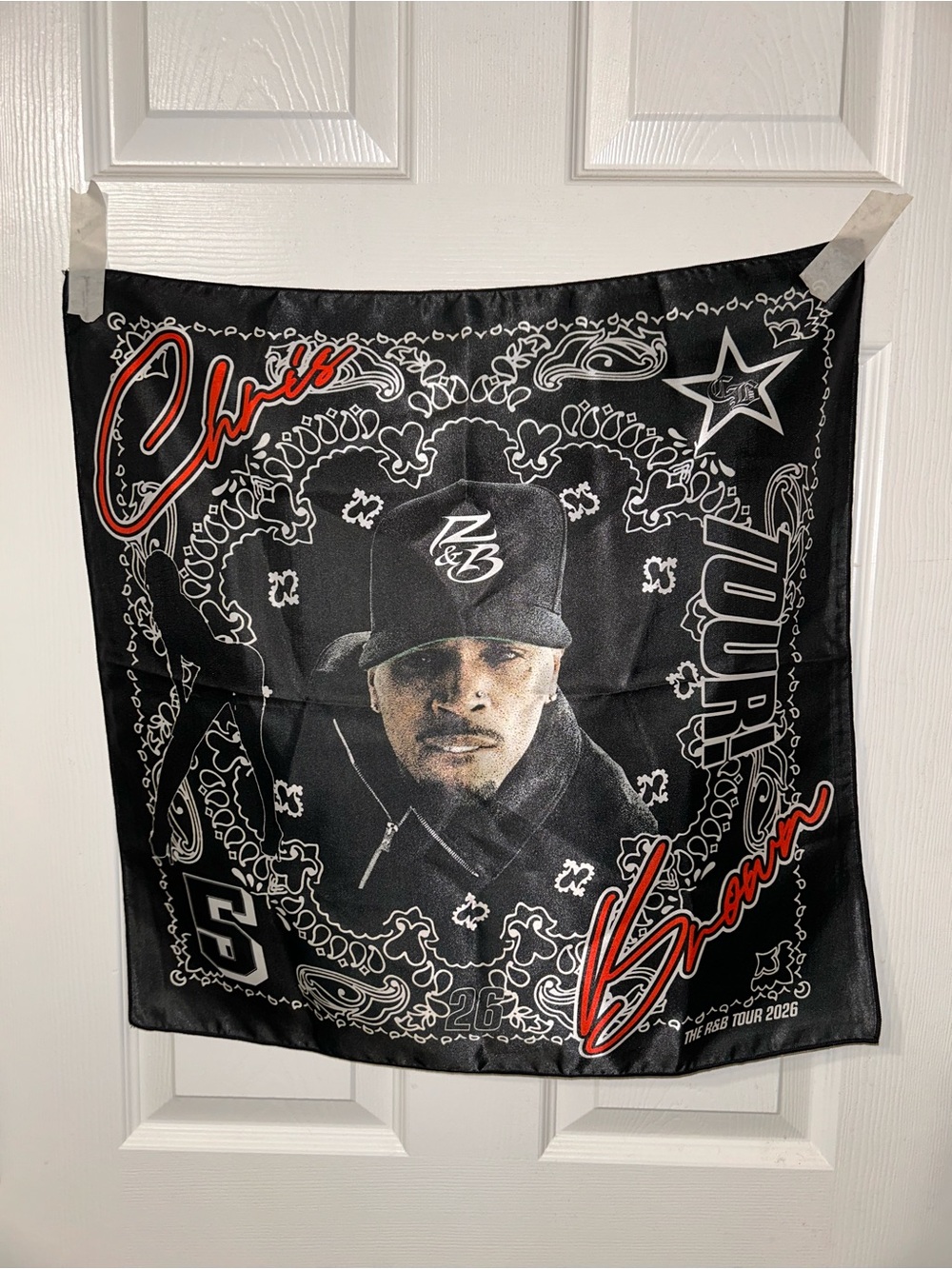 Chris Brown bandana